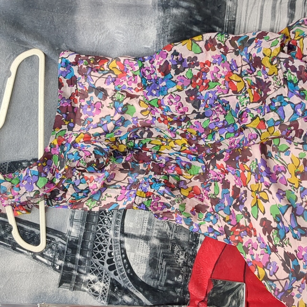 Miss Me Floral Silk Dress - Picture 2 of 6